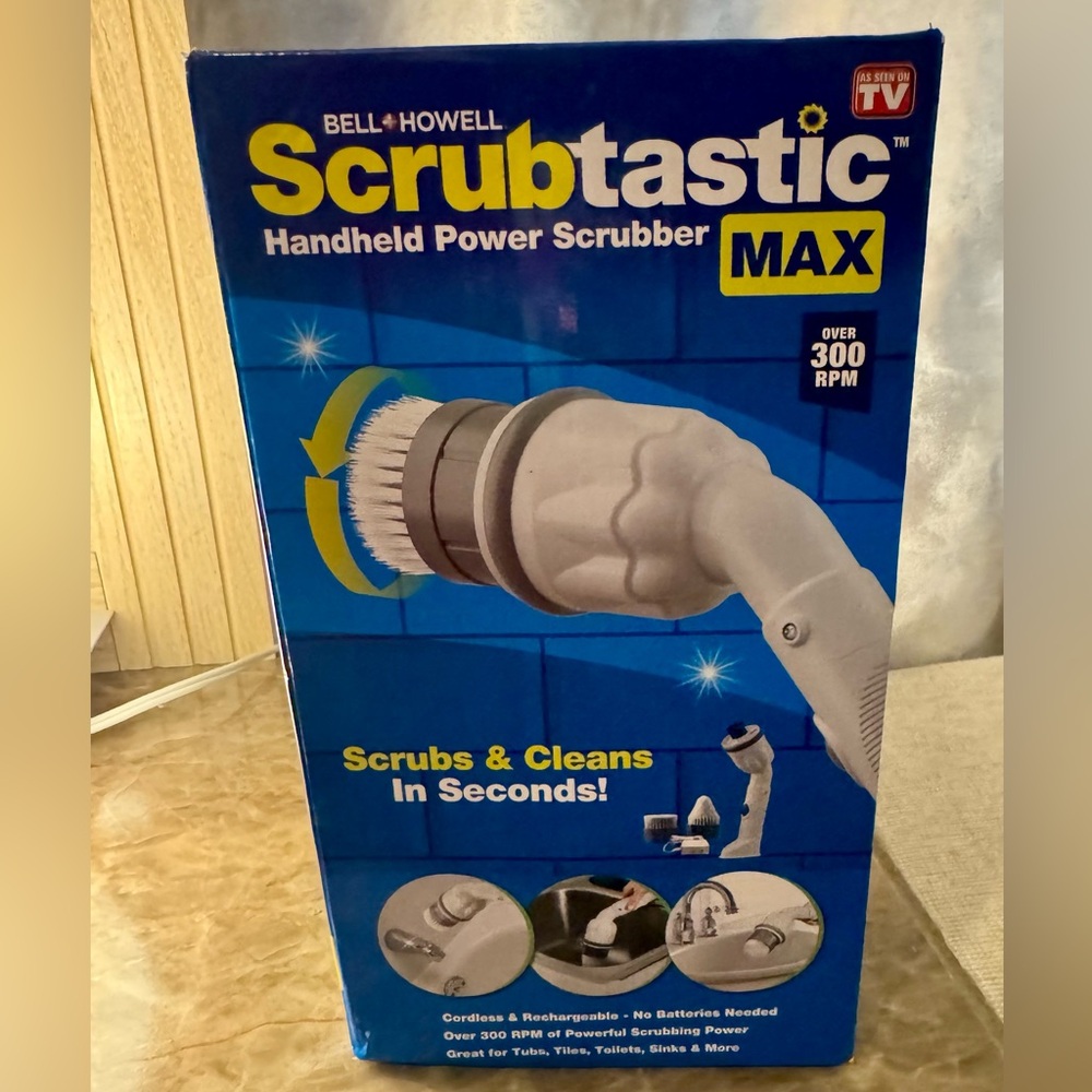 Bell + Howell Scrubtastic Handheld Power Scrubber